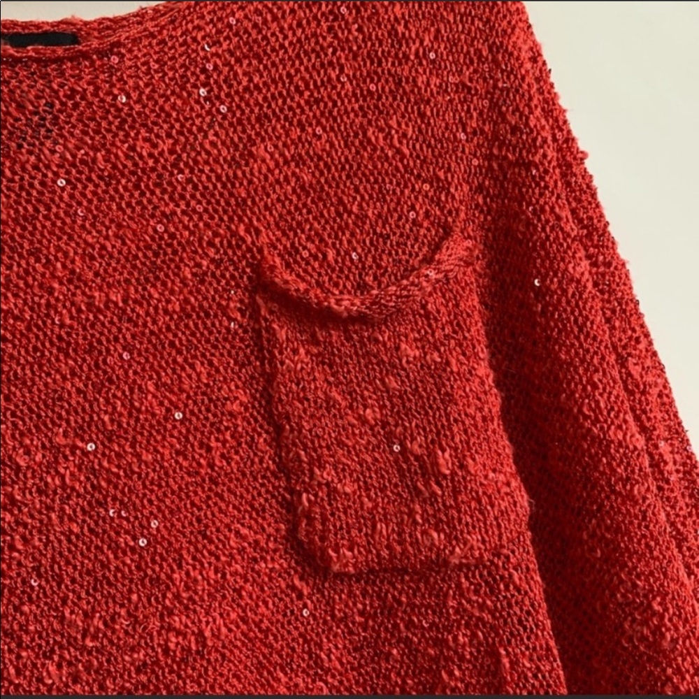 Oversized Red Sweater - Picture 2 of 7